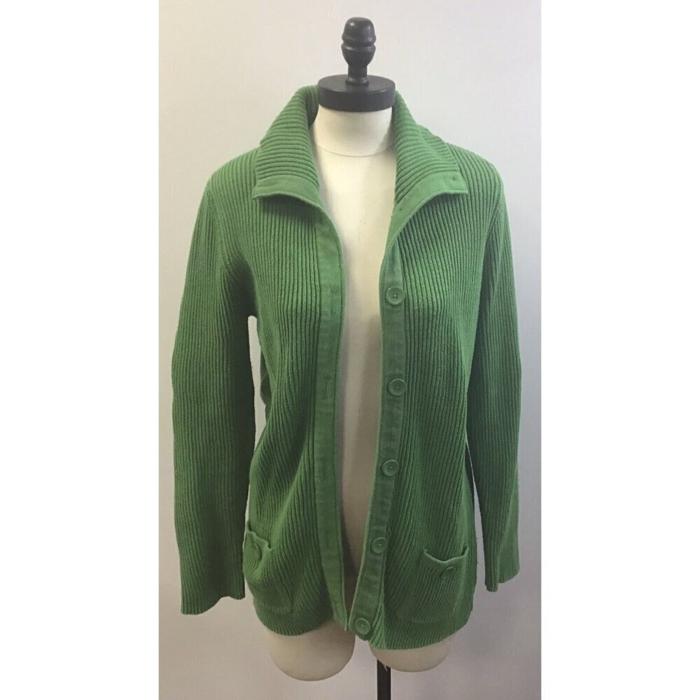 Womans Size L D & CO Green Sweater